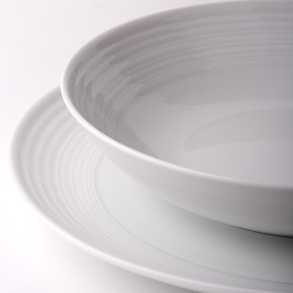 Talíř mělký Coupe classic Deco 29 cm sada 6 ks – UNIVERS bílý