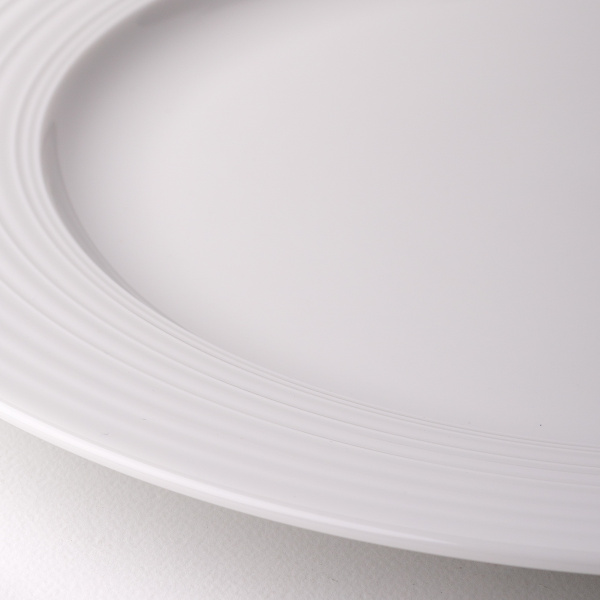 Talíř mělký s okrajem Deco 20,5 cm sada 6 ks – UNIVERS bílý