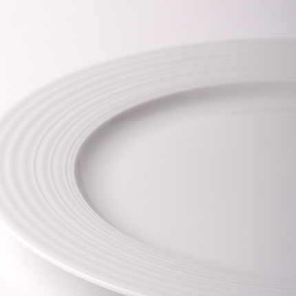 Talíř mělký s okrajem Deco 27 cm sada 6 ks – UNIVERS bílý
