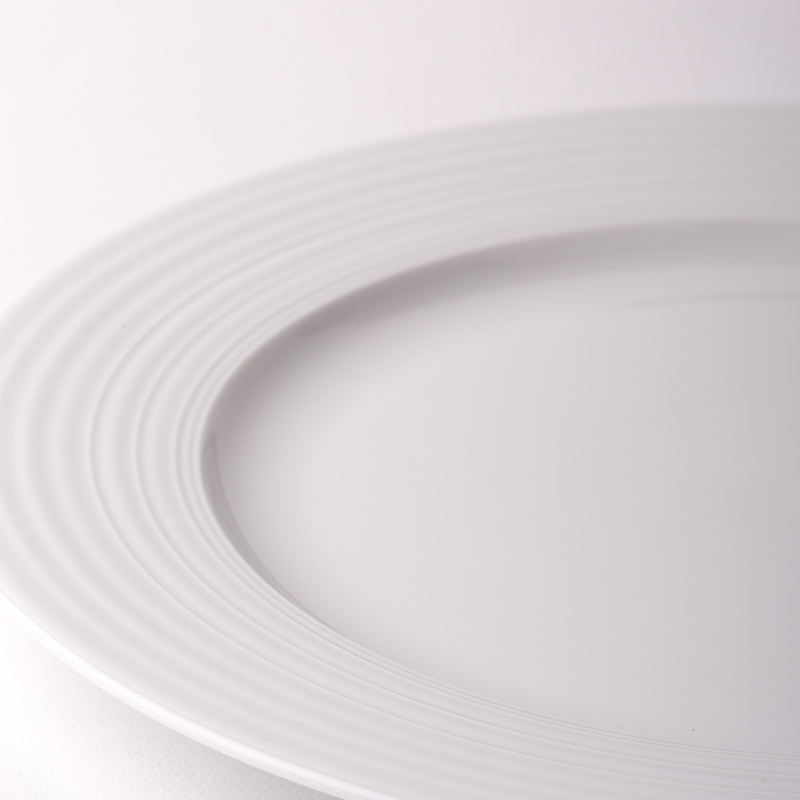 Talíř mělký s okrajem Deco 27 cm sada 6 ks – UNIVERS bílý