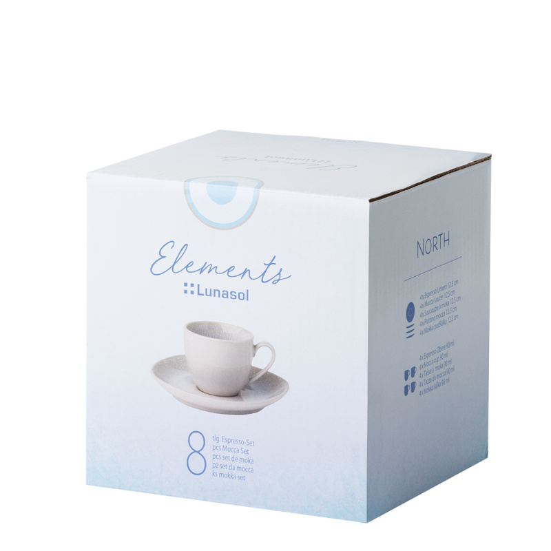 Mokka sada 8 ks 90 ml – Elements North Organic
