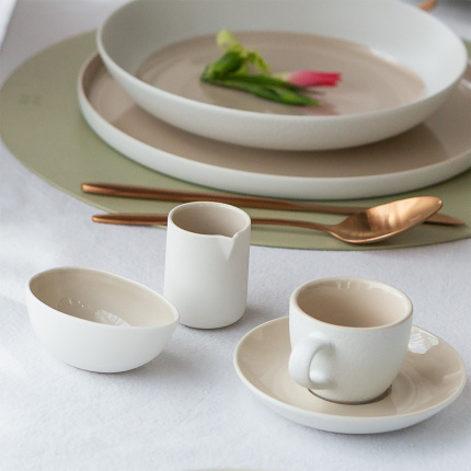 Mokka podšálek 12 cm — Fine Dining Ash Frosty