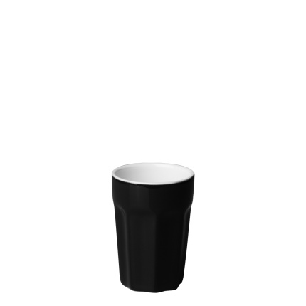 Porcelánový šálek malý černý 80 ml - RGB