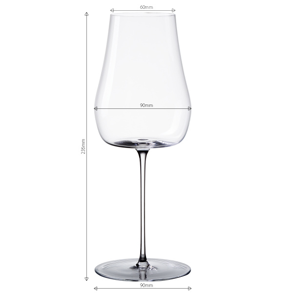 Sklenice na bílé víno Universal Glas 400 ml set 2 ks – Green Wave Platinum Line