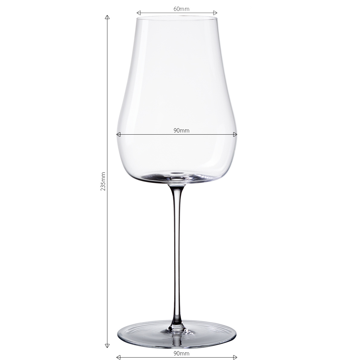 Sklenice na bílé víno Universal Glas 400 ml set 2 ks – Green Wave Platinum Line