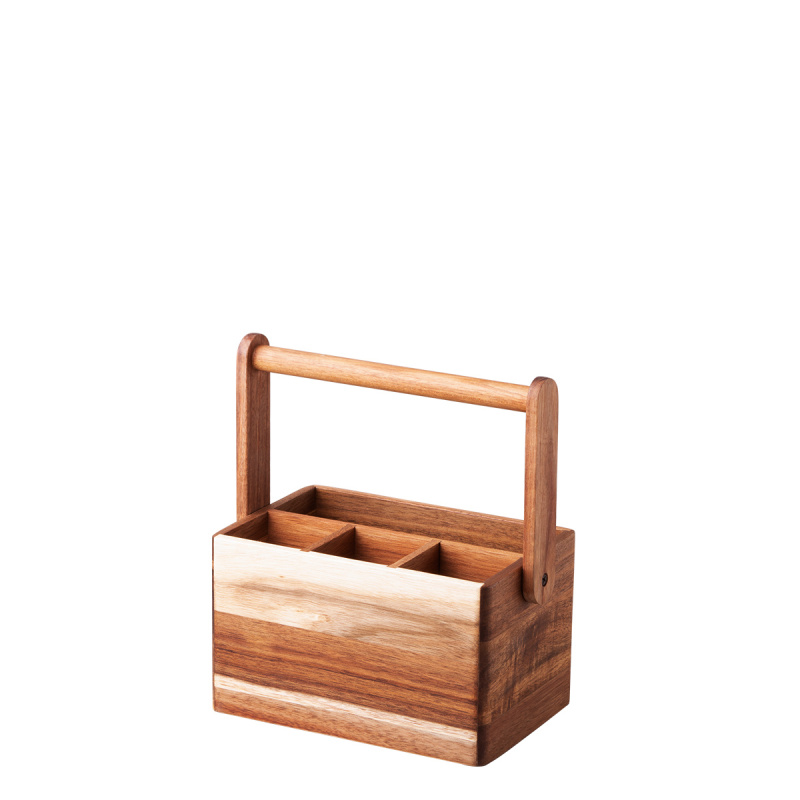Stojan na příbor Agát 22,6 x 14,2 x 24,8 cm - FLOW Wooden