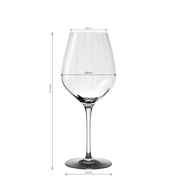 Sklenice na bílé víno 430 ml sada 6 ks - Optima Line Glas Lunasol