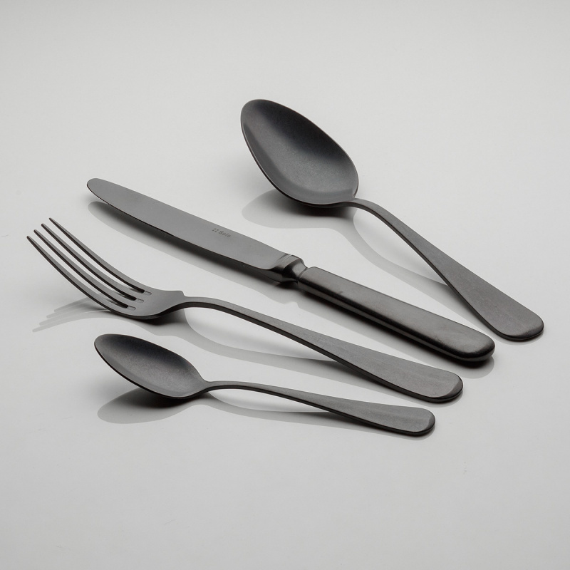 Příborová sada 24 ks - Baguette Vintage černý