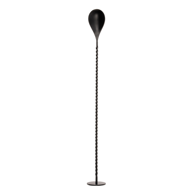 Barmanská lžíce PVD černá matná 28 cm – Basic Bar