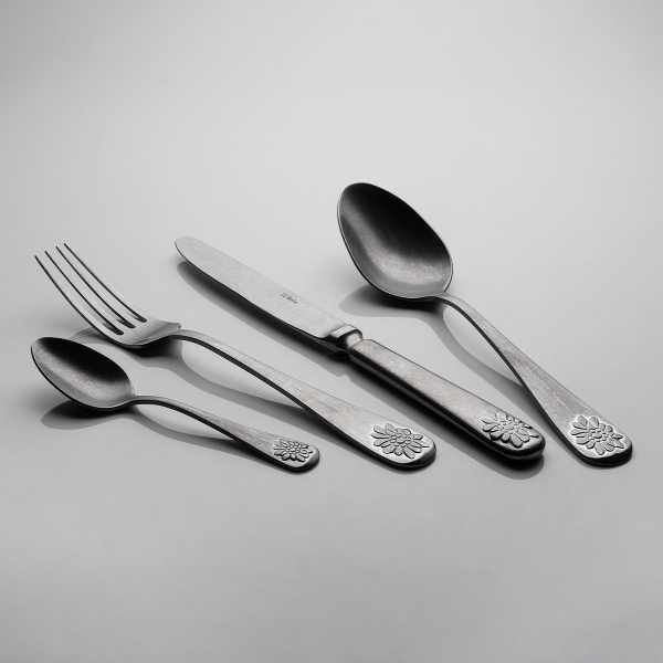 Příborová sada 24 ks - Baguette Vintage Plesnivec matný