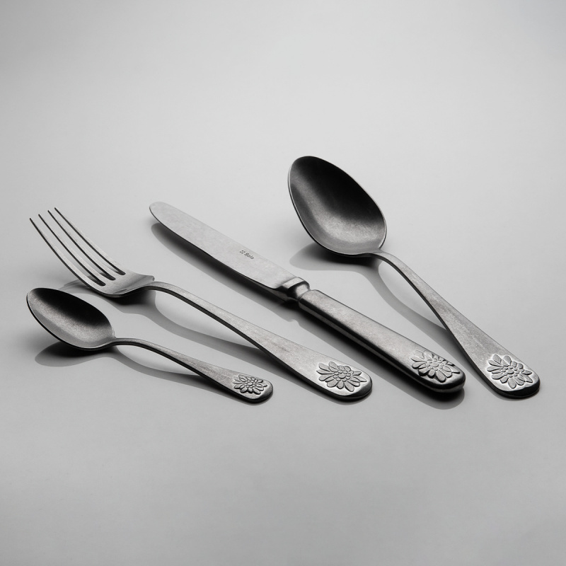 Příborová sada 24 ks - Baguette Vintage Plesnivec matný