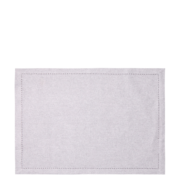 Světle šedé bavlněné prostírání 32 x 48 cm 2 ks – Basic Ambiente