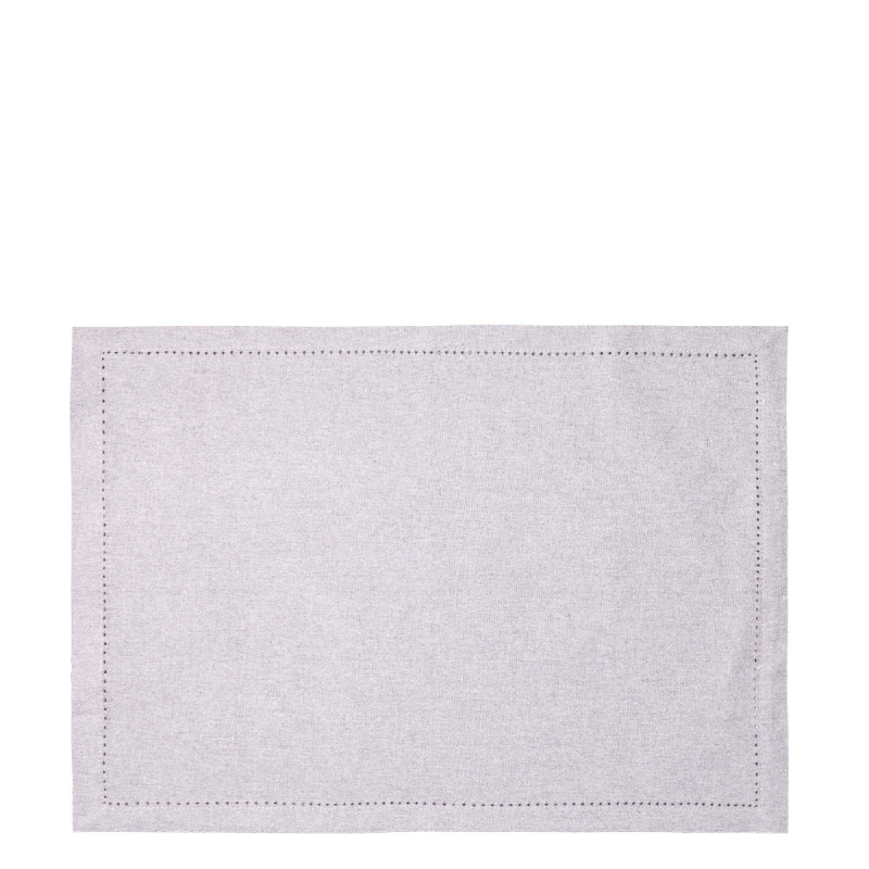 Světle šedé bavlněné prostírání 32 x 48 cm 2 ks – Basic Ambiente