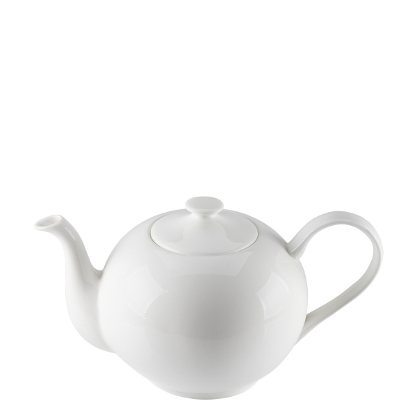 Bílý porcelánový čajník 1,2 l - Premium Platinum Line