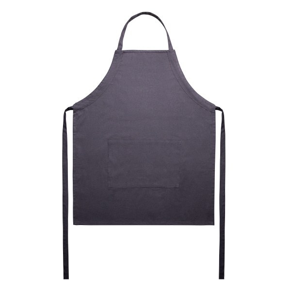 Ocelově šedá bavlněná zástěra 70 x 85 cm – Basic Ambiente