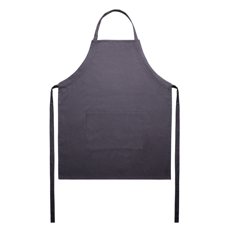 Ocelově šedá bavlněná zástěra 70 x 85 cm – Basic Ambiente