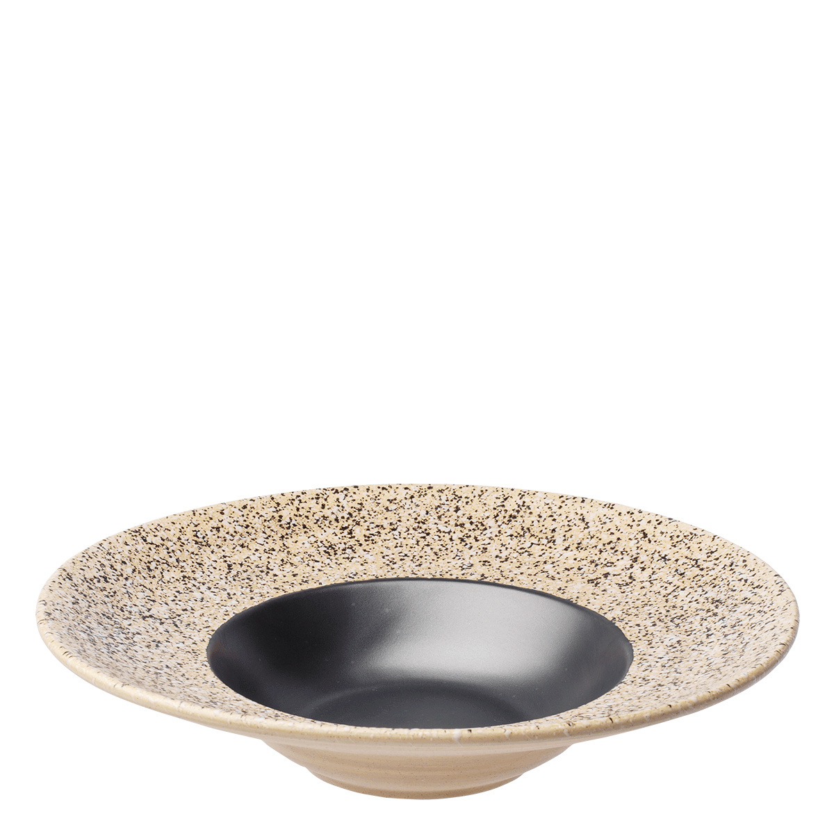 Gourmet talíř na těstoviny Gaya Sand RGB Vintage černý matný 27 cm