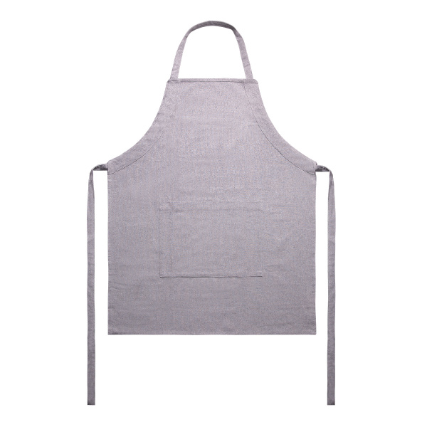 Světle šedá bavlněná zástěra 70 x 85 cm – Basic Ambiente