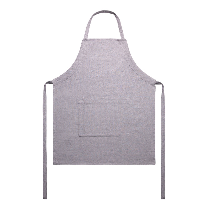 Světle šedá bavlněná zástěra 70 x 85 cm – Basic Ambiente