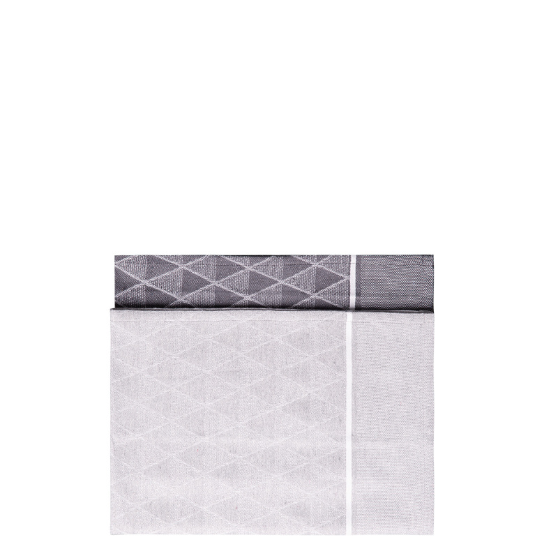 Ocelově šedá kuchyňská utěrka 50 x 70 cm 2 ks – Basic Ambiente