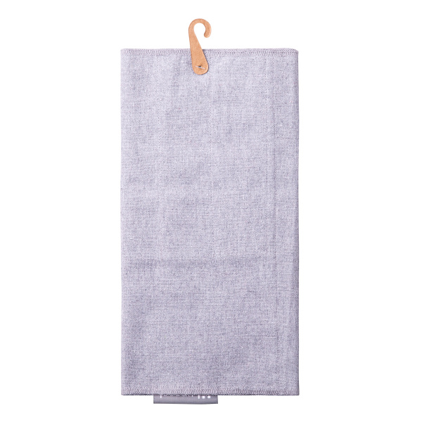 Světle šedý bavlněný pytlík na uskladnění příborů 52 x 26 cm - Basic Ambiente