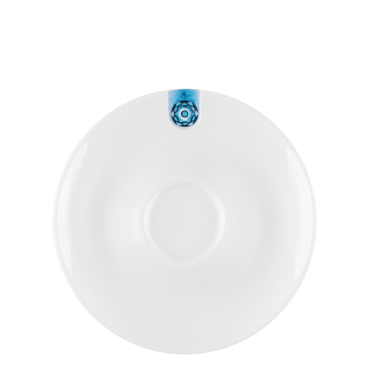 Mokka podšálek s modrým ornamentem 12,5 cm - Gaya RGB