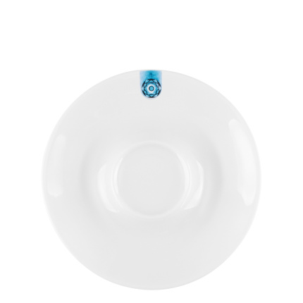 Kávový/čajový podšálek s modrým ornamentem 15 cm – Gaya RGB