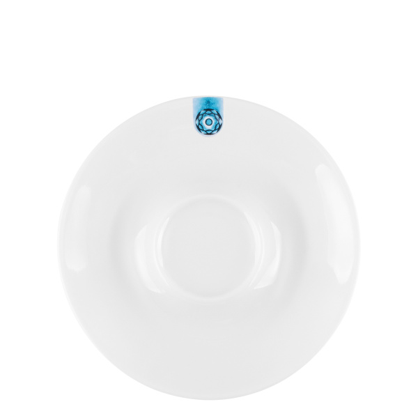 Kávový/čajový podšálek s modrým ornamentem 15 cm – Gaya RGB