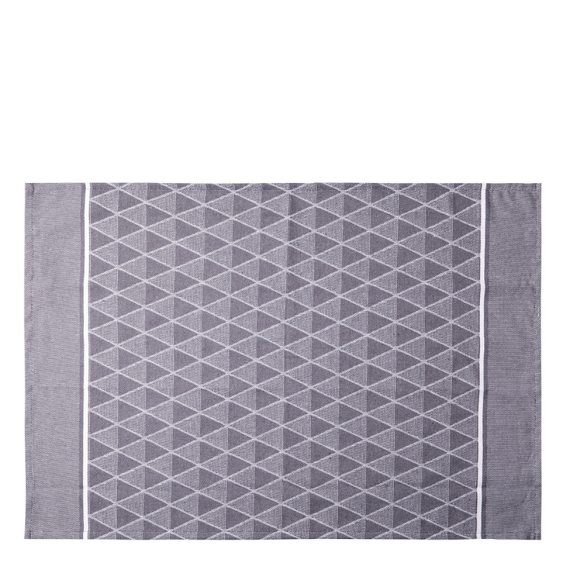 Ocelově šedá kuchyňská utěrka 50 x 70 cm 2 ks – Basic Ambiente