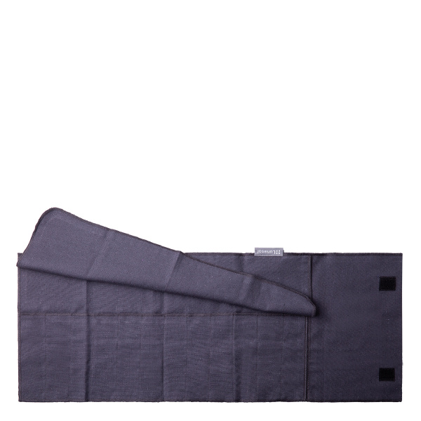 Ocelově šedý bavlněný pytlík na uskladnění příborů 52 x 26 cm - Basic Ambiente