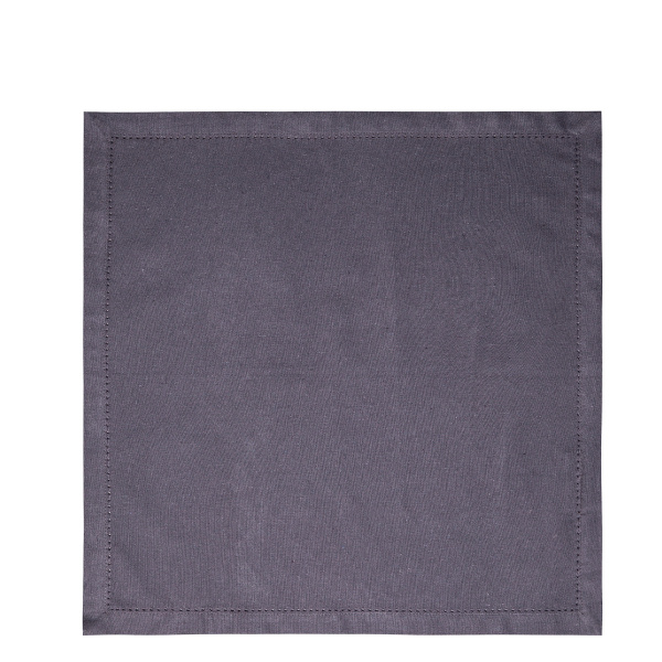Ocelově šedé bavlněné ubrousky 45 x 45 cm 2 ks – Basic Ambiente