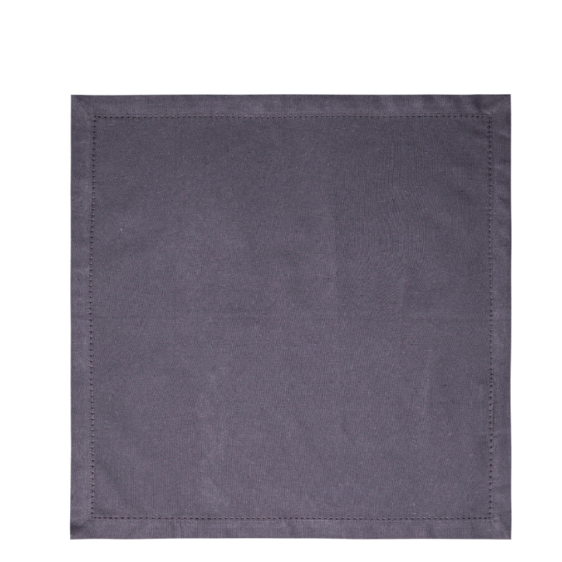 Ocelově šedé bavlněné ubrousky 45 x 45 cm 2 ks – Basic Ambiente