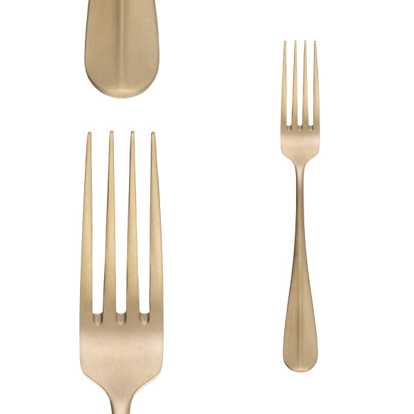 Příborová sada 16 ks - Baguette Vintage PVD Champagne Stone Wash