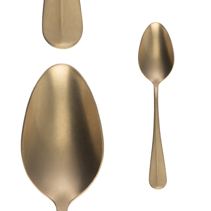 Příborová sada 24 ks - Baguette Vintage PVD Champagne Stone Wash