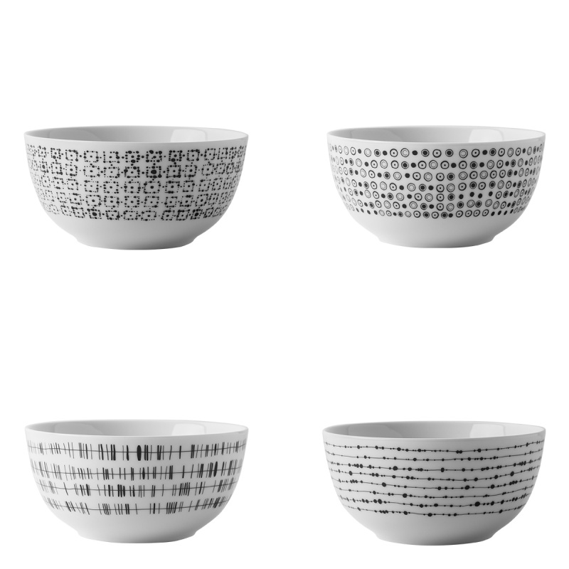 Sada misek na cereálie 4 ks - Basic Dots