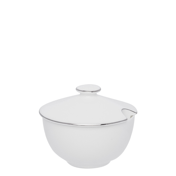 Cukřenka 9,5 cm s platinovým okrajem - Premium Platinum Line