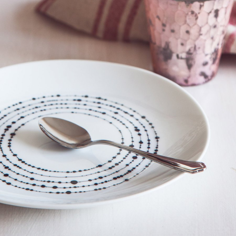 Dezertní talíř 20,5 cm set 4 ks - Basic Dots