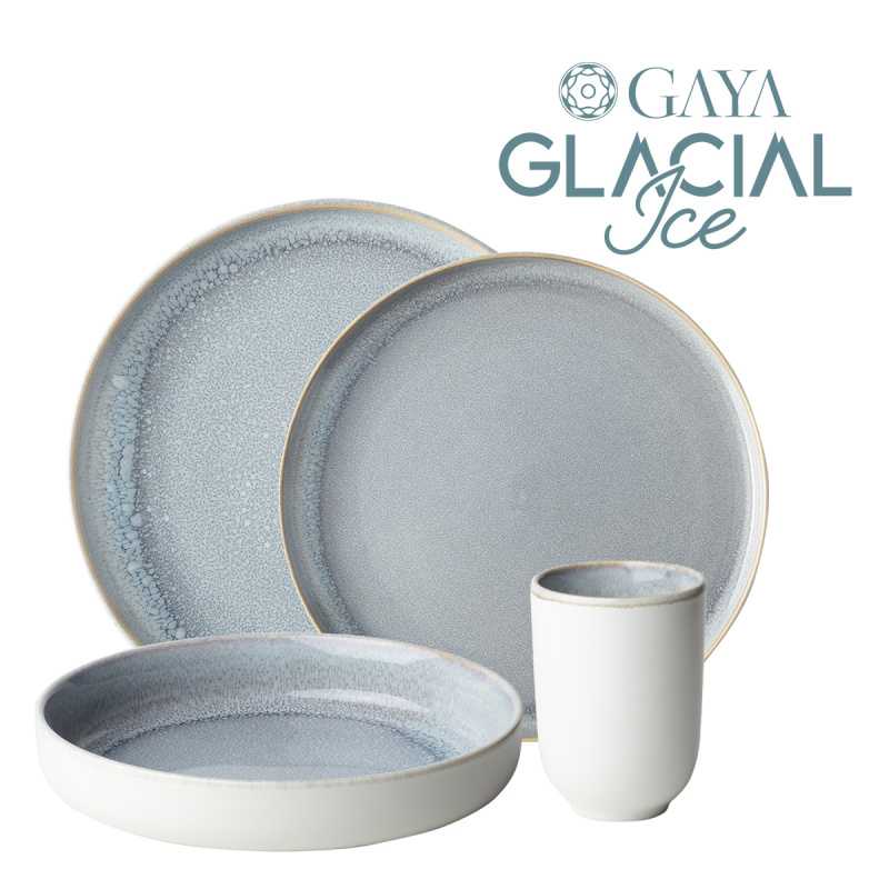 Porcelánová sada 16 ks - Gaya Atelier Glacial Ice