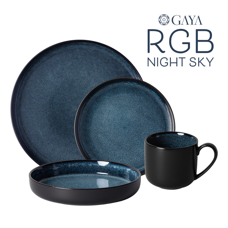 Porcelánová sada 16 ks - Gaya RGB Night Sky Lunasol
