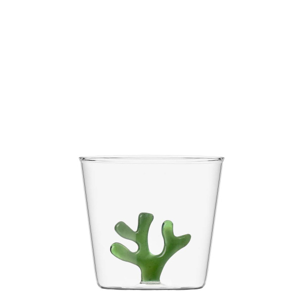 Sklenice se zeleným korálem 350 ml