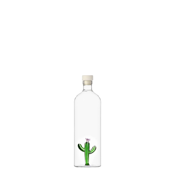 Láhev s uzávěrem se zeleným kaktusem 1,1 l