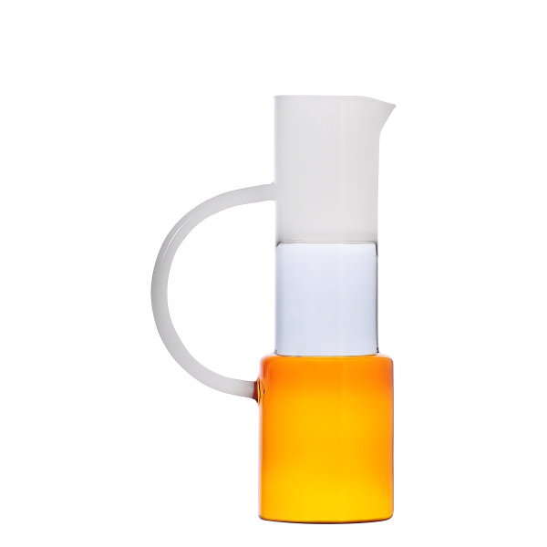 Džbán oranžová/kouřová/bílá 1,2 l – Ichendorf