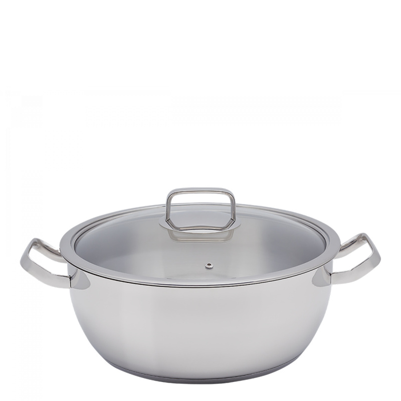 Wok Merkur se skleněnou poklicí 9,6 l Master Chef Lunasol