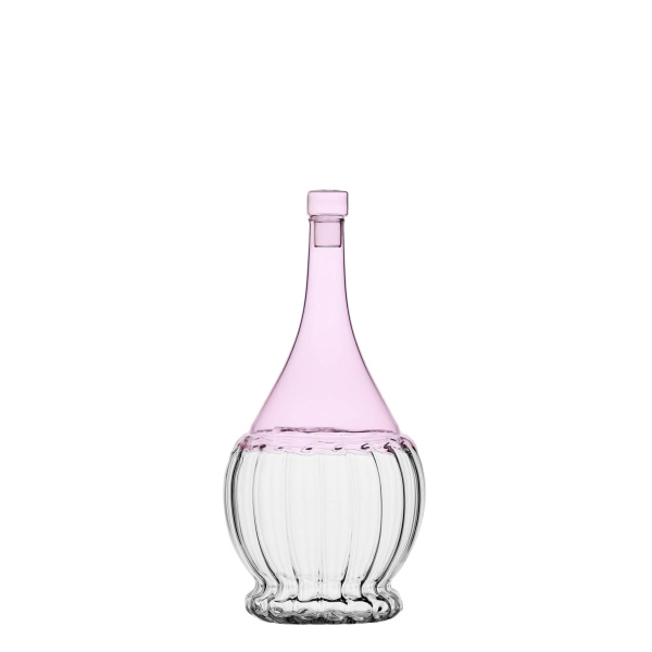 Láhev s uzávěrem růžová/průhledná 1,1 l - Ichendorf
