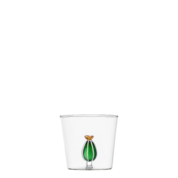 Sklenice s kaktusem s jantarovým květem 350 ml