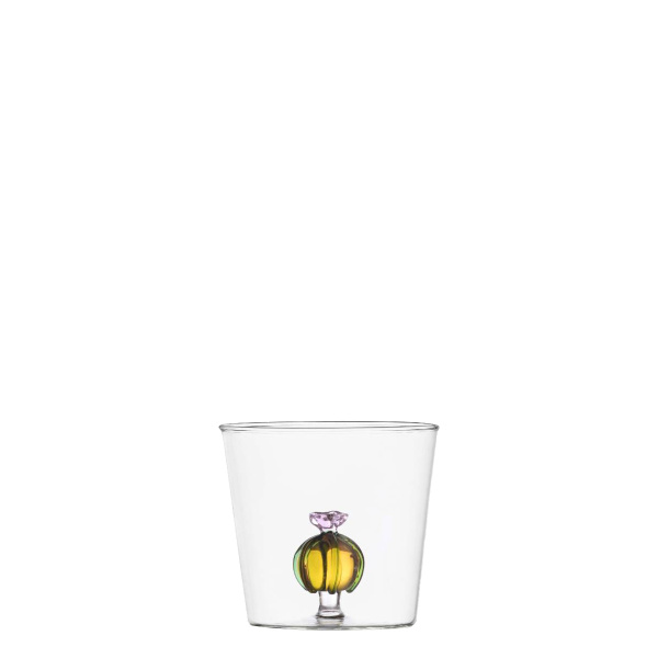 Sklenice s kaktusem s růžovým květem 350 ml