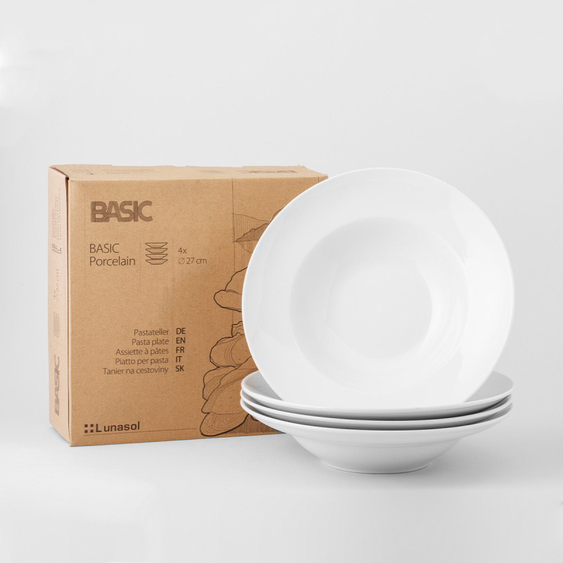 Sada talířů na těstoviny 27 cm, 4 ks - Basic