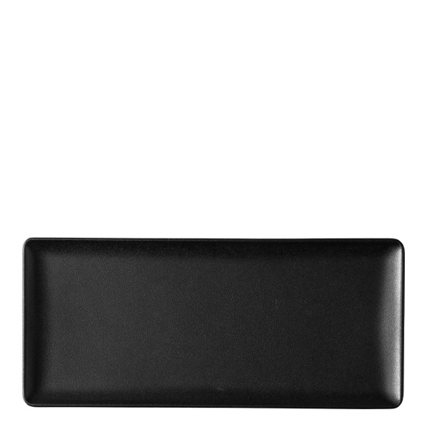 Servírovací talíř 24 x 13 cm — Basic černý matný