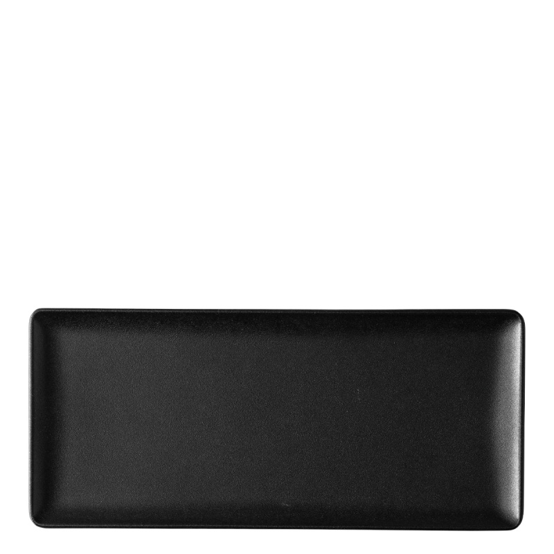 Servírovací talíř 24 x 13 cm — Basic černý matný