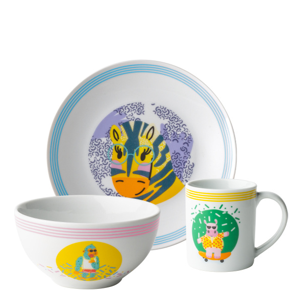 Dětská porcelánová sada 3 ks — Jungle Patrol